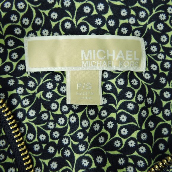 Michael Kors zip front lightweight long roll-up sleeves shirt blouse top - Picture 9 of 11